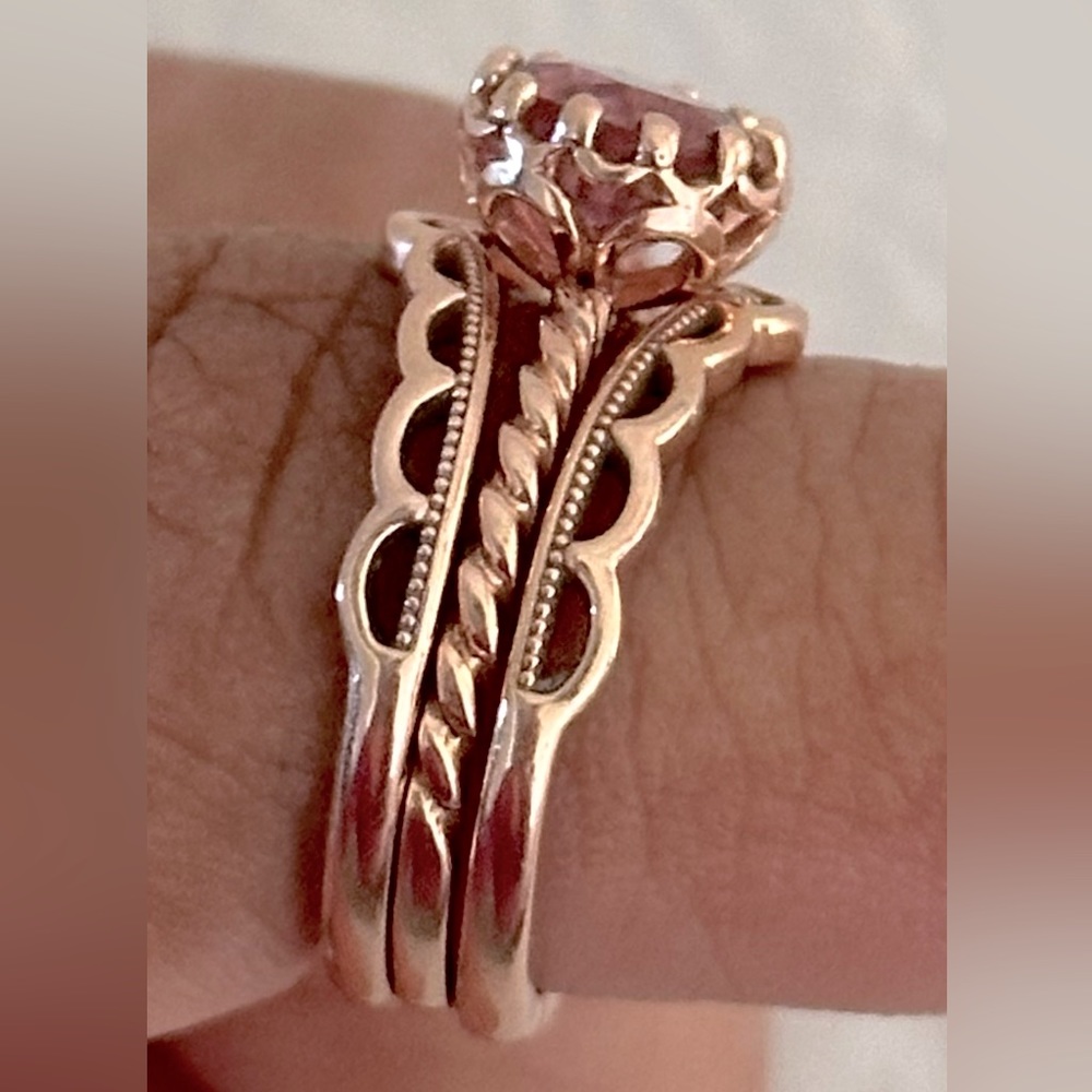 Rose gold ring 14K
